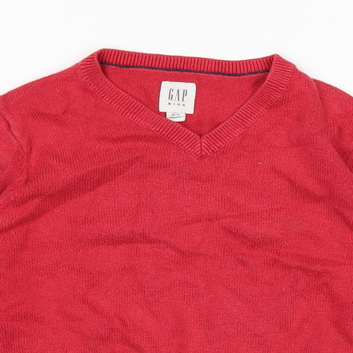 Gap Boys Red   Pullover Jumper Size 7 Years