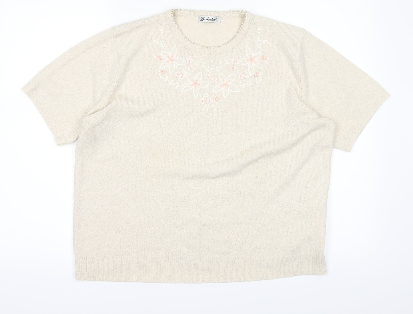 Berkertex Womens White   Pullover Jumper Size 14