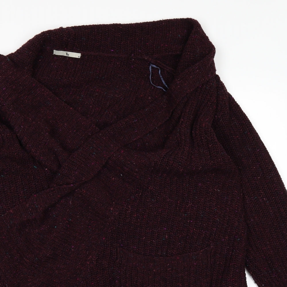 TU Womens Purple   Cardigan Jumper Size M