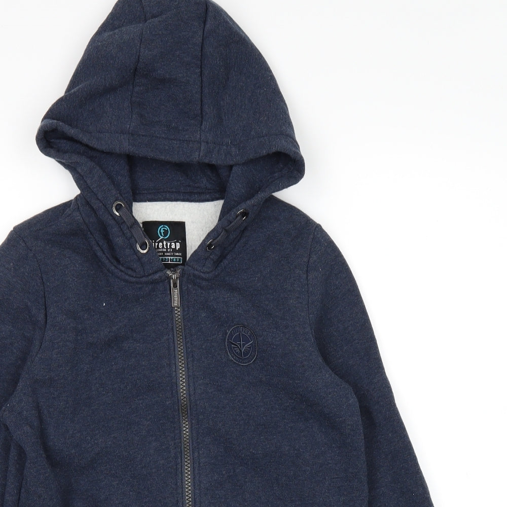Firetrap Boys Blue   Full Zip Hoodie Size 13 Years