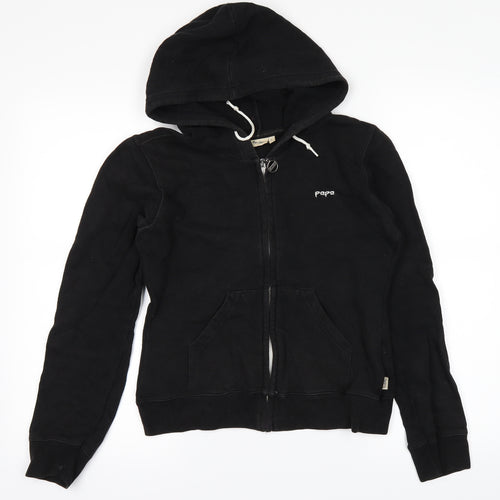 pepe Girls Black   Full Zip Hoodie Size L