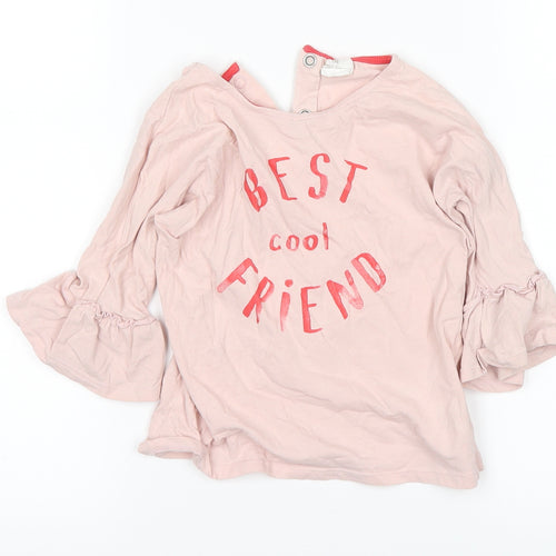 H&M Girls Pink   Basic T-Shirt Size 18-24 Months
