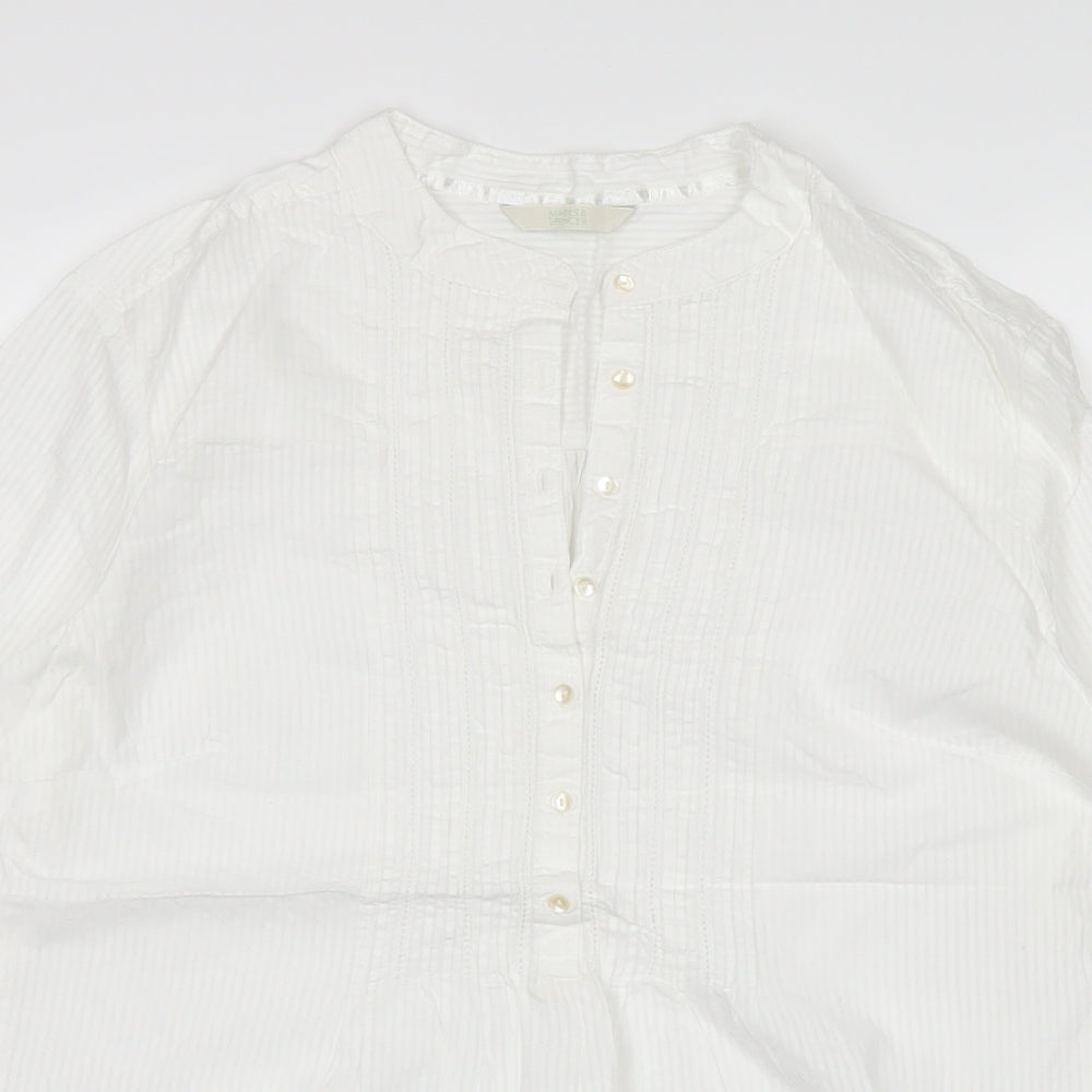 Marks and Spencer Womens White   Basic T-Shirt Size 14