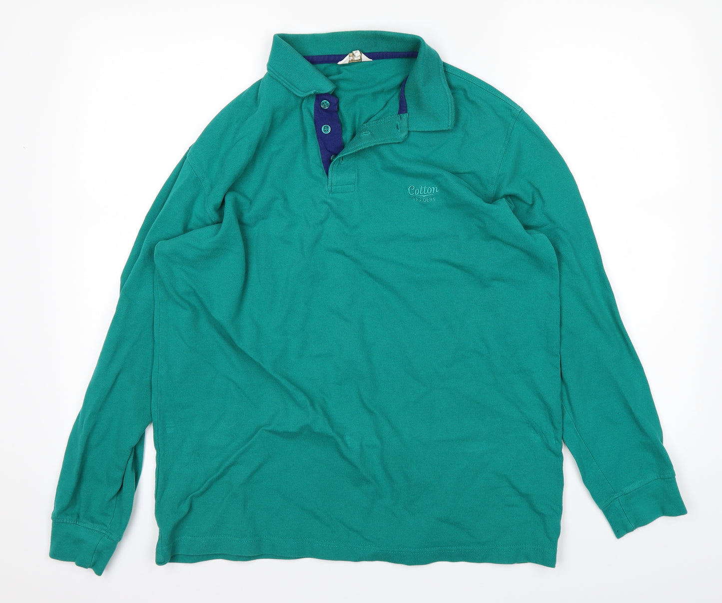 Cotton Traders Mens Green    Polo Size M