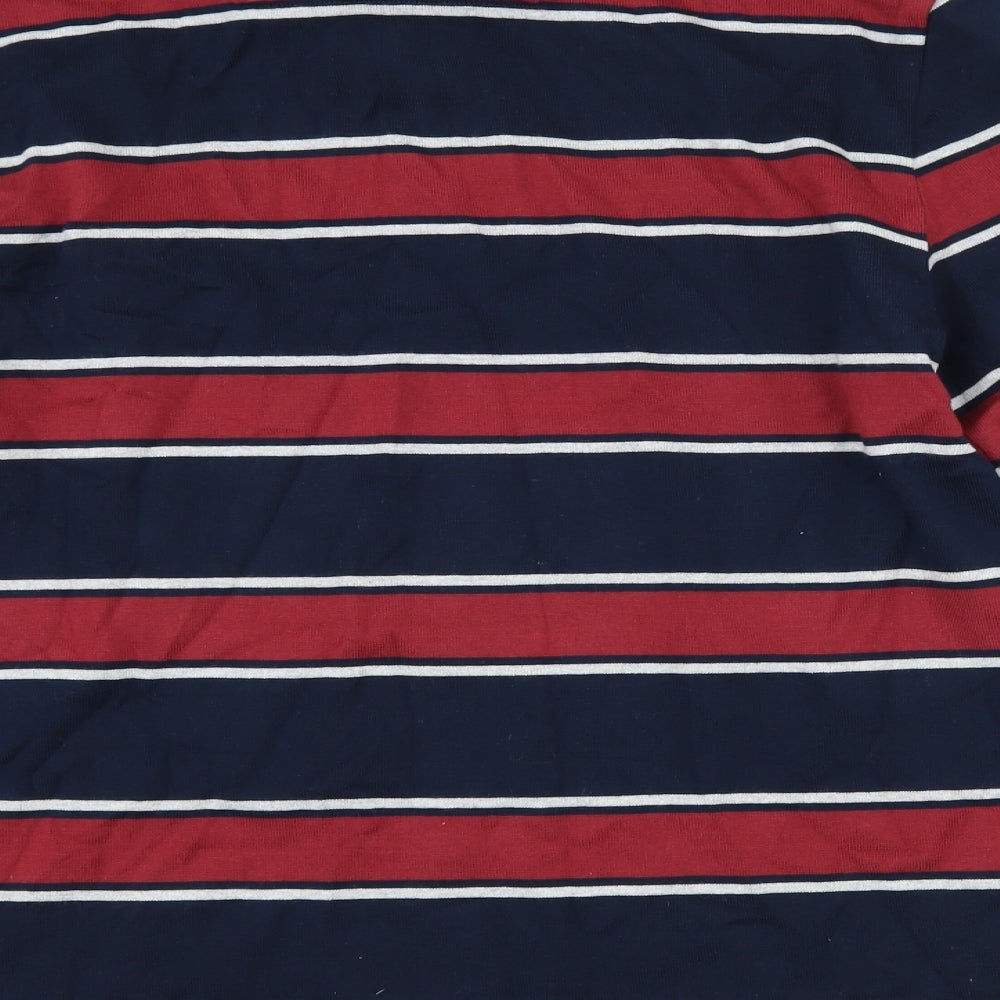 Marks and Spencer Mens Red Striped   Polo Size S