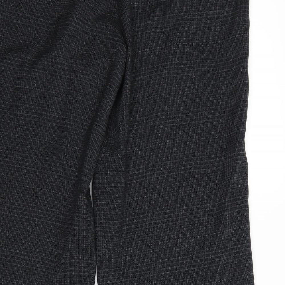 NEXT Womens Grey Check  Trousers  Size 14 L30 in