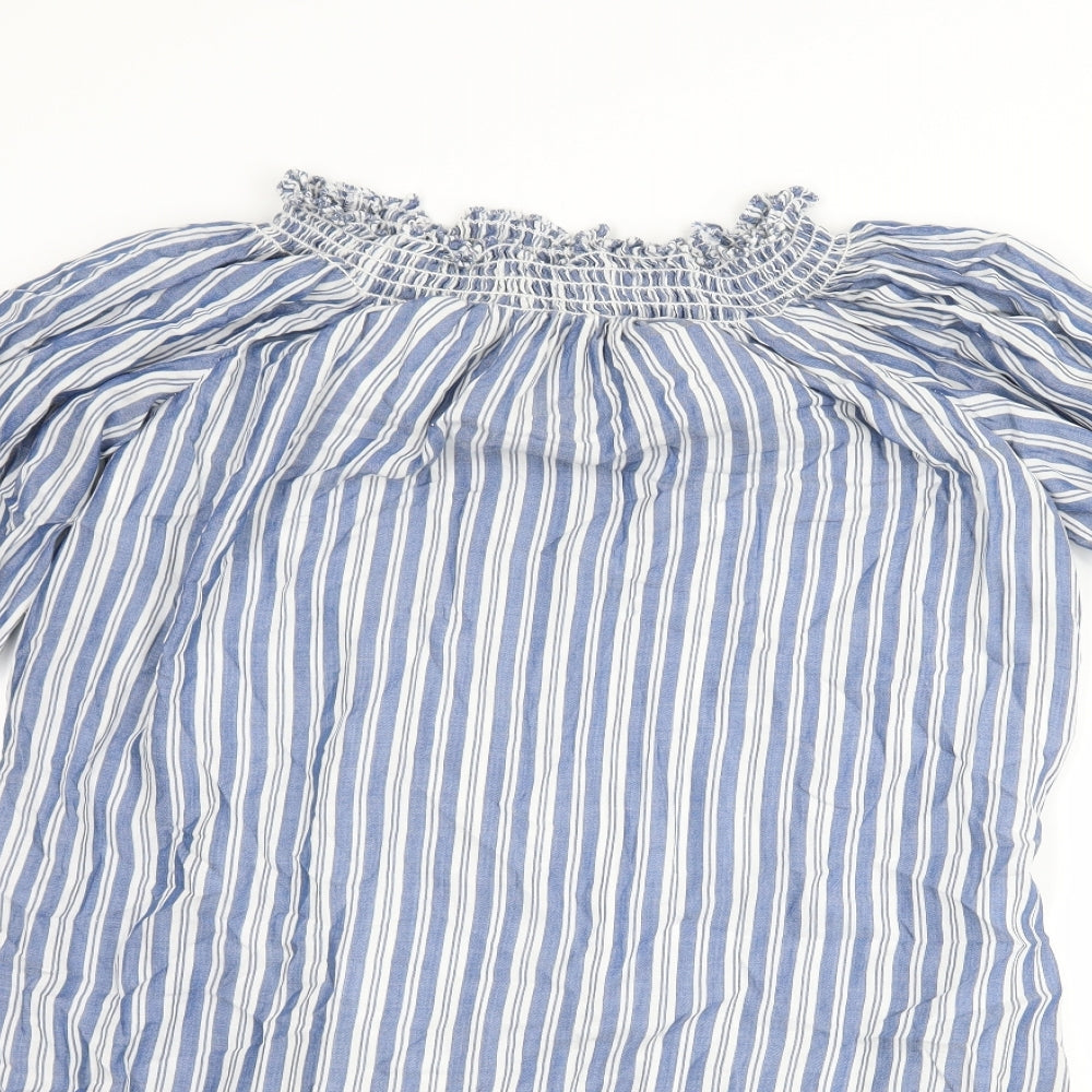 Max Studio Womens Blue Striped  Shift  Size S