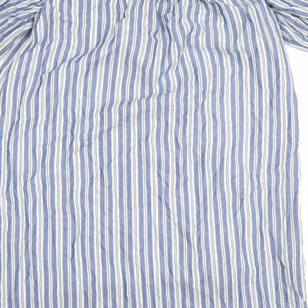 Max Studio Womens Blue Striped  Shift  Size S