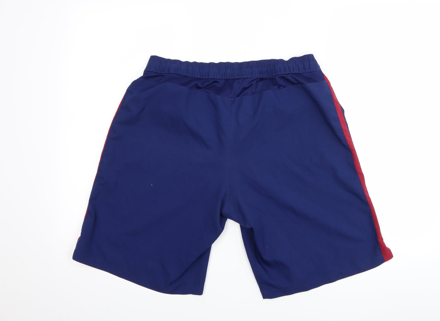 Nike Mens Blue   Sweat Shorts Size L - Barcelona FC