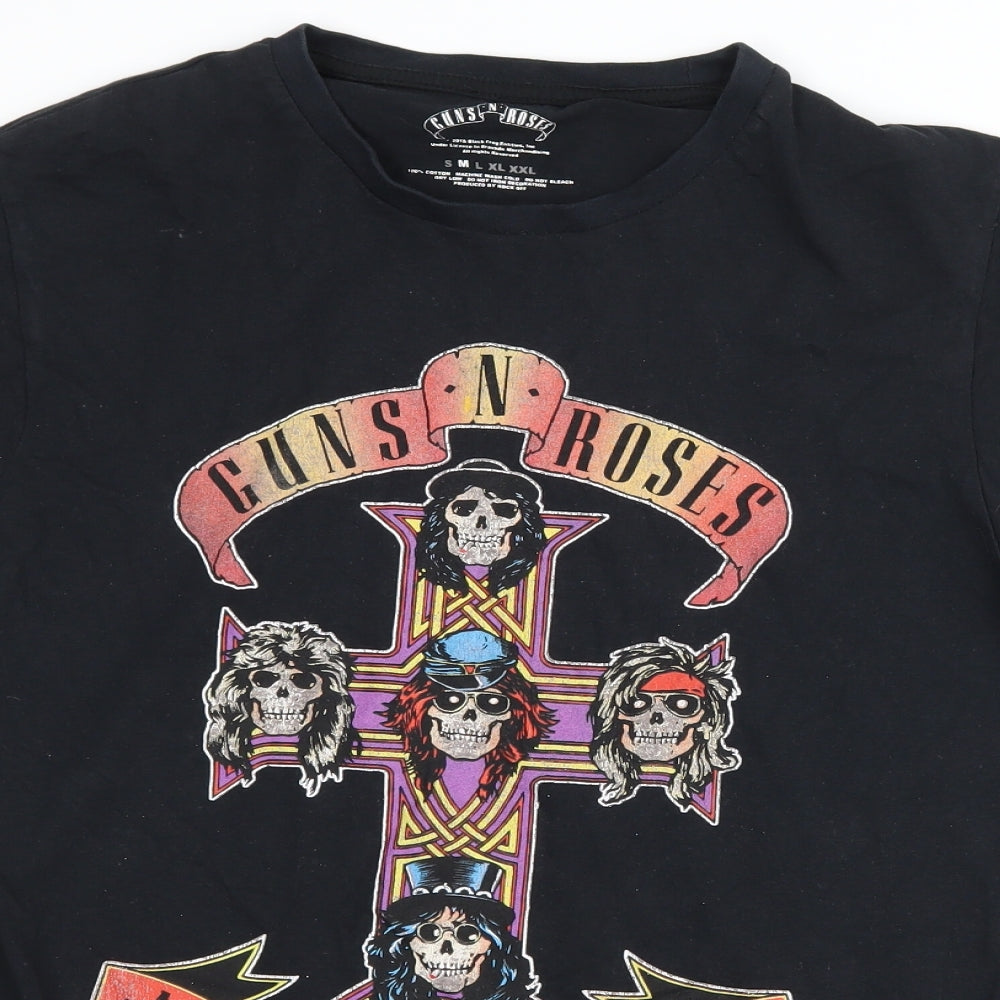 Guns N' Roses Mens Black    T-Shirt Size M  - Guns N Roses