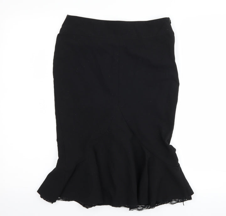 Ad Lib Womens Black Tulip Skirt Size 8