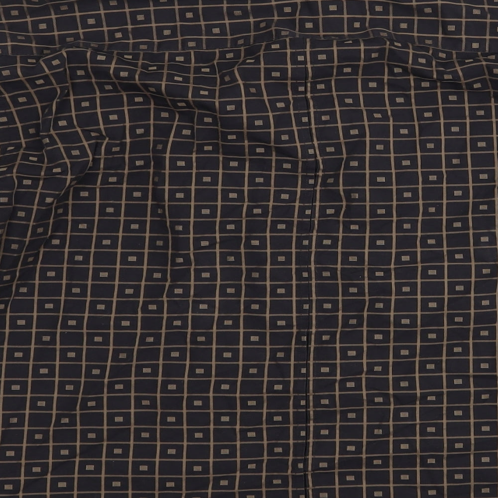 Jasper Conran Mens Black Geometric   Button-Up Size L