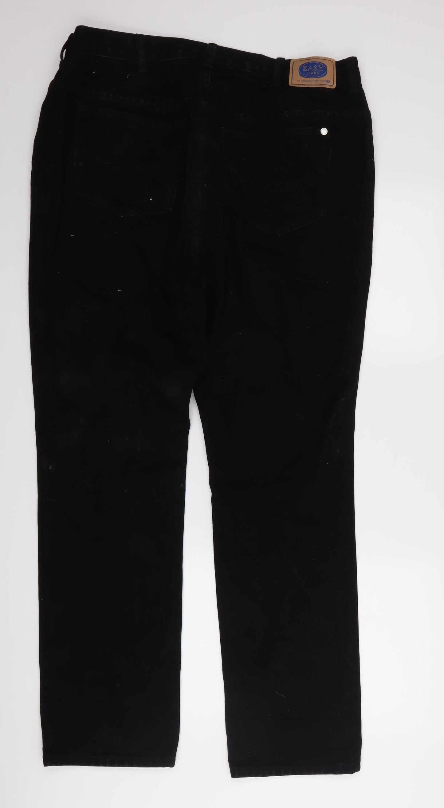 easy jeans Womens Black  Denim Straight Jeans Size 20 L32 in