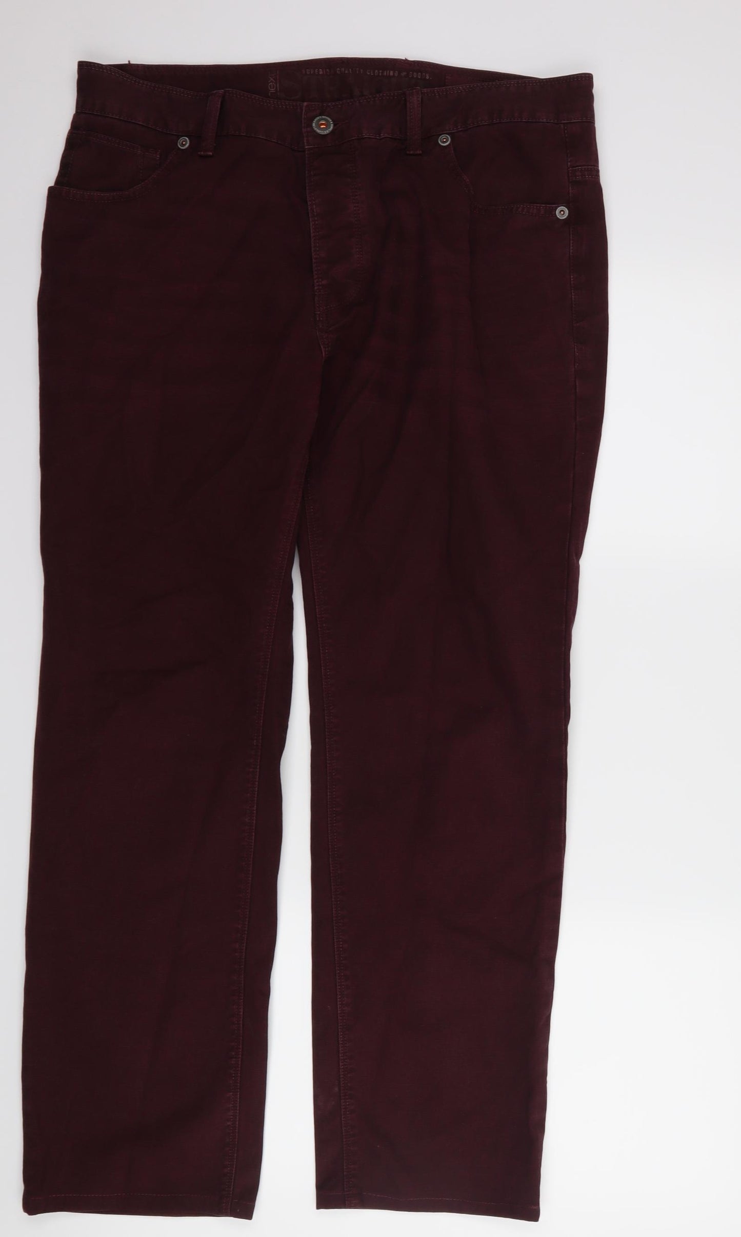 NEXT Mens Purple  Denim Straight Jeans Size 34 L29 in