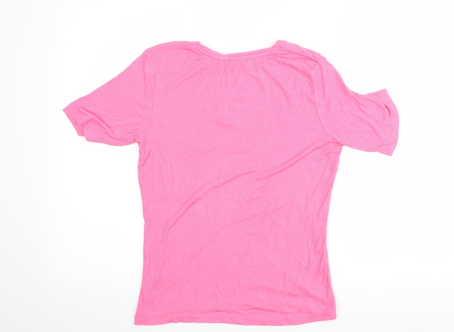 Zara Womens Pink   Basic T-Shirt Size L
