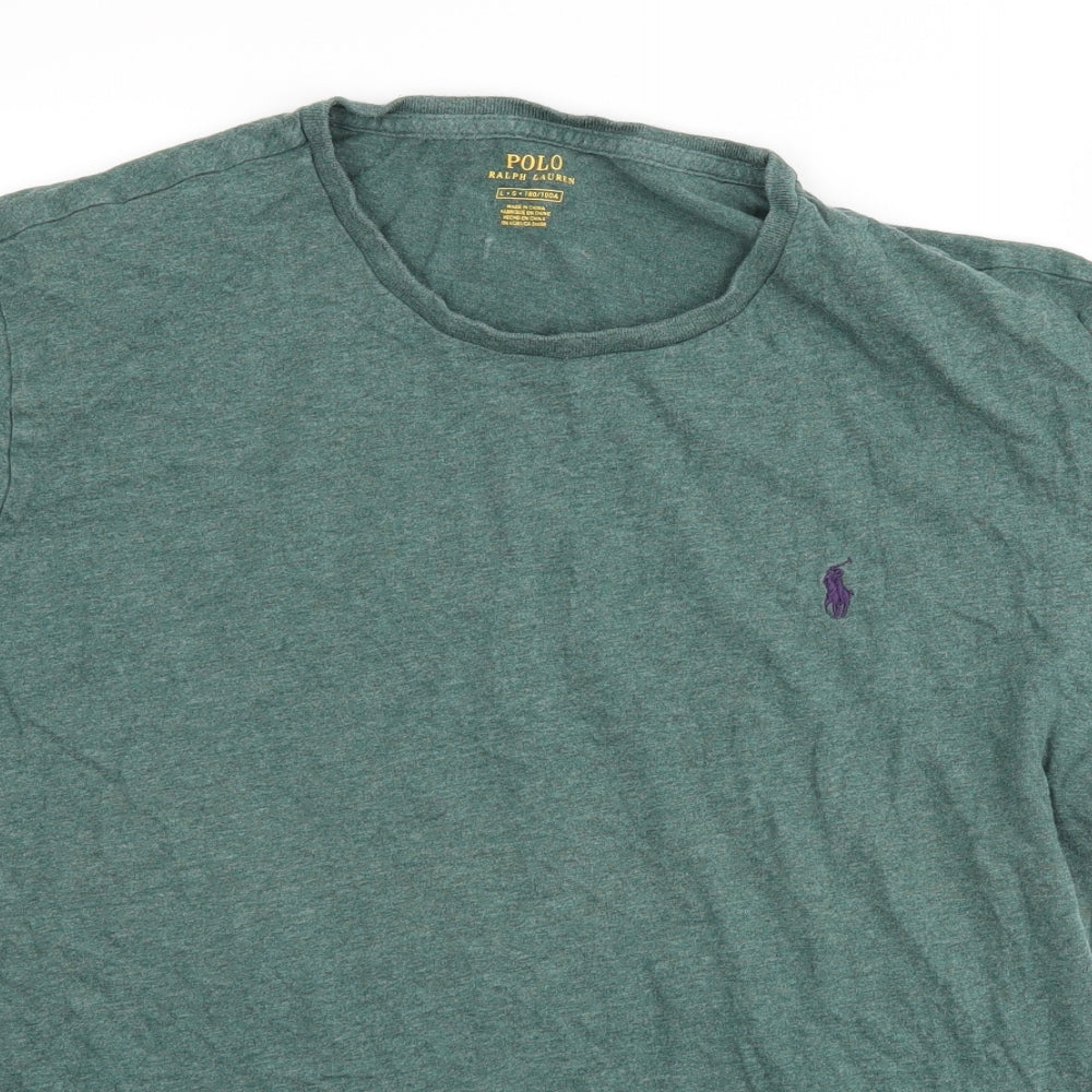 Ralph Lauren Mens Green    T-Shirt Size L
