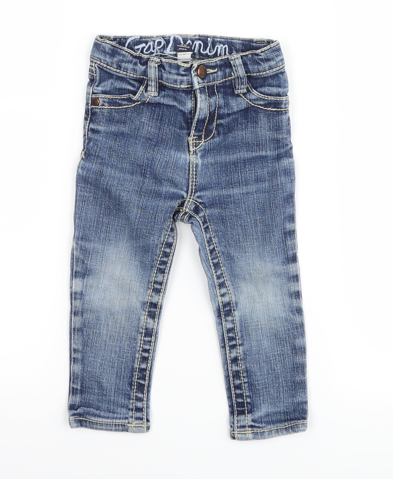 Gap Baby Blue  Denim Capri Jeans Size 18-24 Months