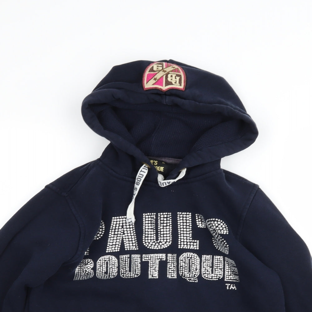 Pauls Boutique Girls Blue   Pullover Hoodie Size XL