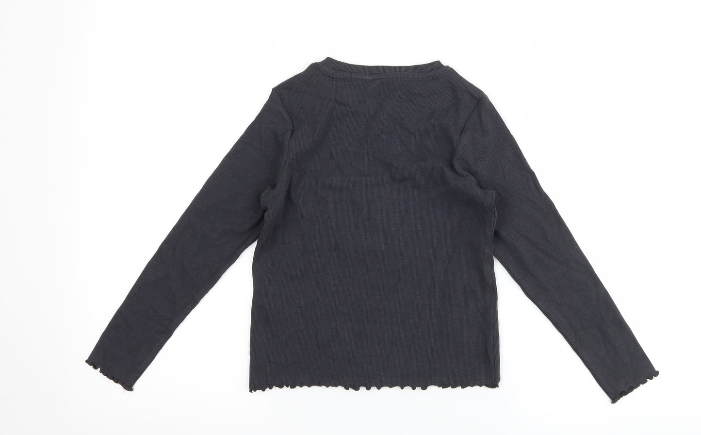 Marks and Spencer Girls Grey   Basic T-Shirt Size 7-8 Years