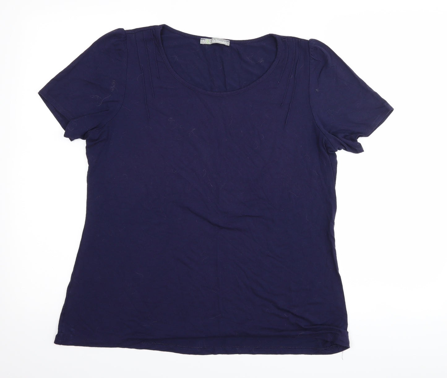 Marks and Spencer Womens Blue   Basic T-Shirt Size 16