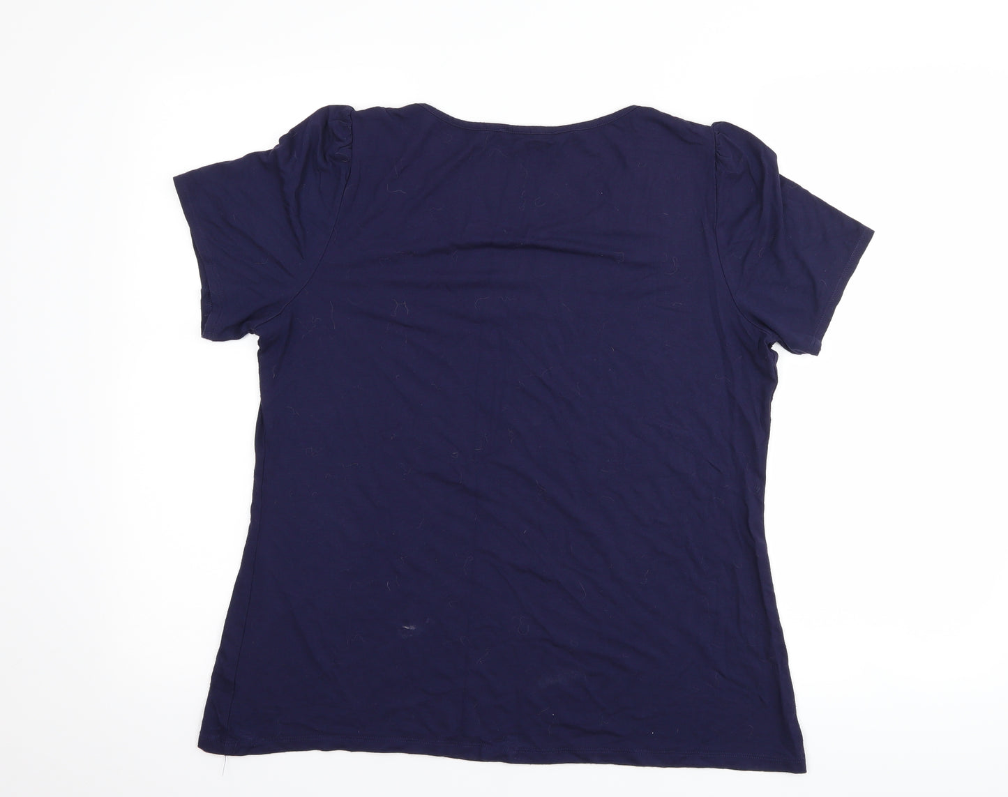 Marks and Spencer Womens Blue   Basic T-Shirt Size 16
