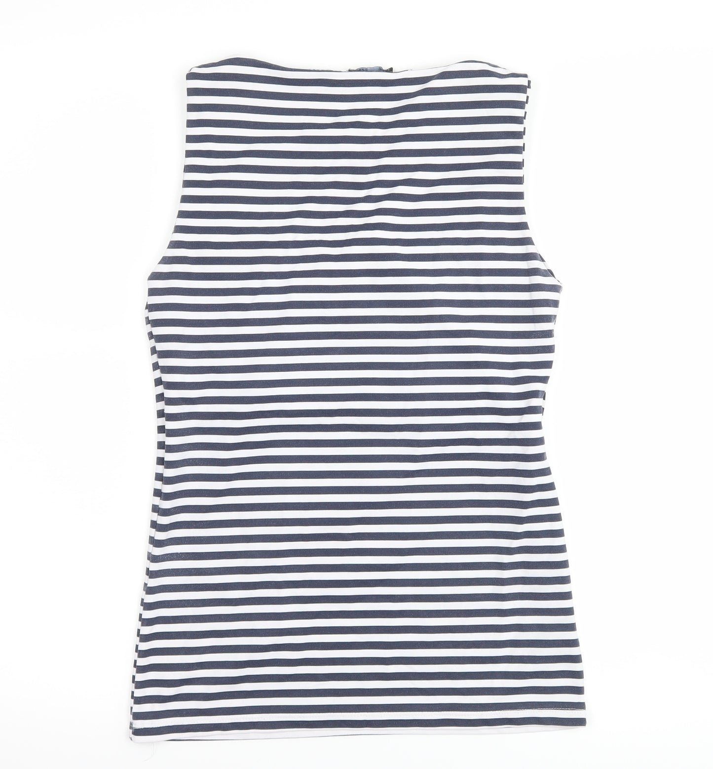 Zara Womens Blue Striped  Basic Tank Size M