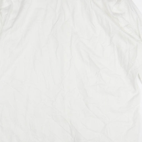 M&S  Mens White    Button-Up Size S