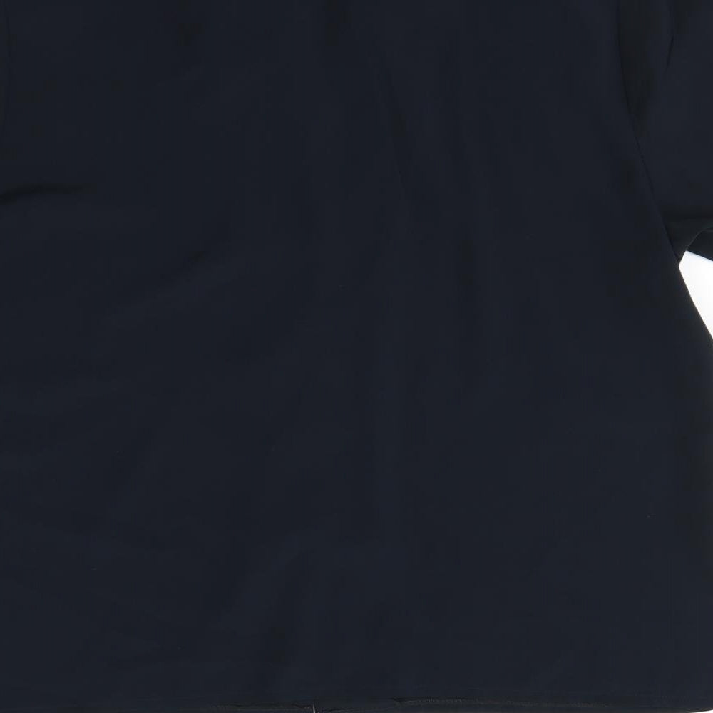 Franchesca Womens Black   Basic Button-Up Size 10