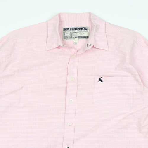 Tom Joule Mens Pink Pinstripe   Dress Shirt Size M