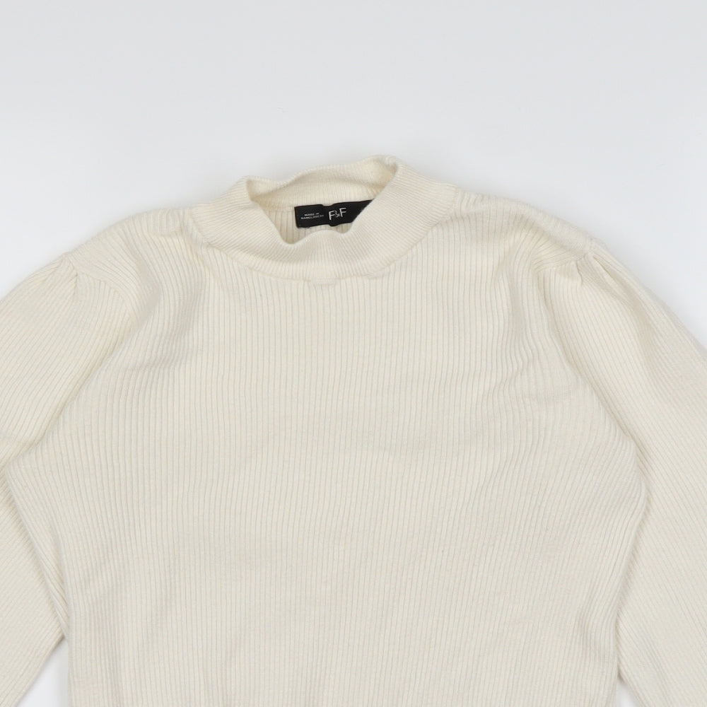 F&F Womens Yellow   Pullover Jumper Size 12