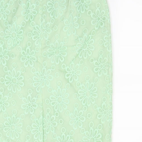 M&Co Womens Green   A-Line Skirt Size 12