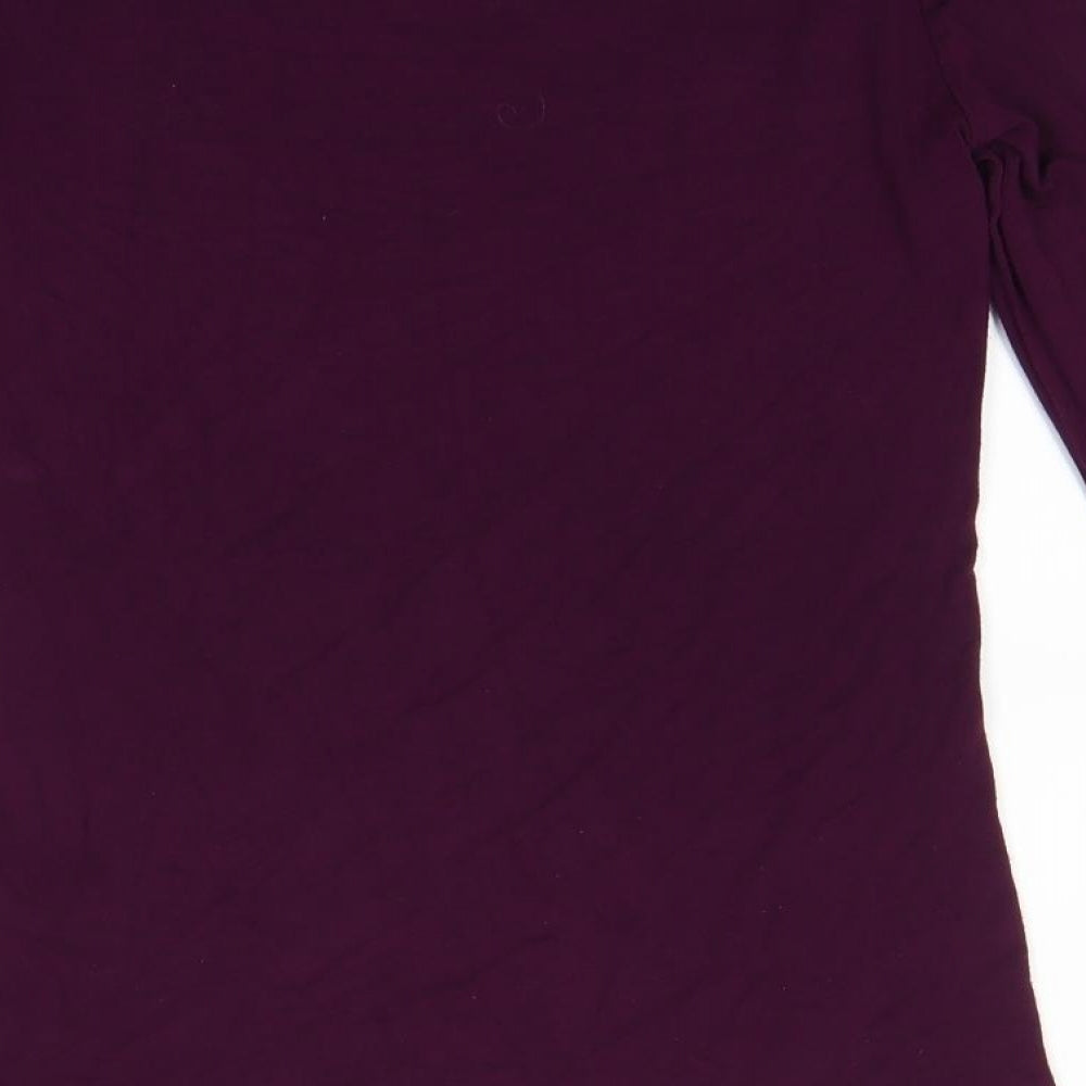 Oasis Womens Purple   Basic T-Shirt Size XS