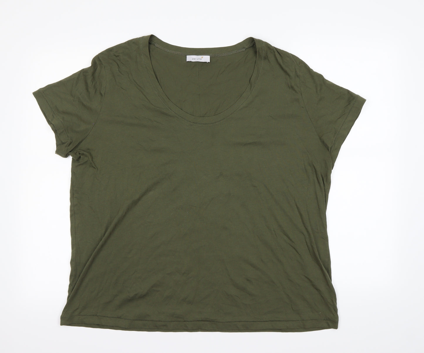M&S  Womens Green   Basic T-Shirt Size 16