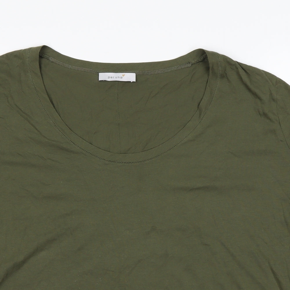 M&S  Womens Green   Basic T-Shirt Size 16