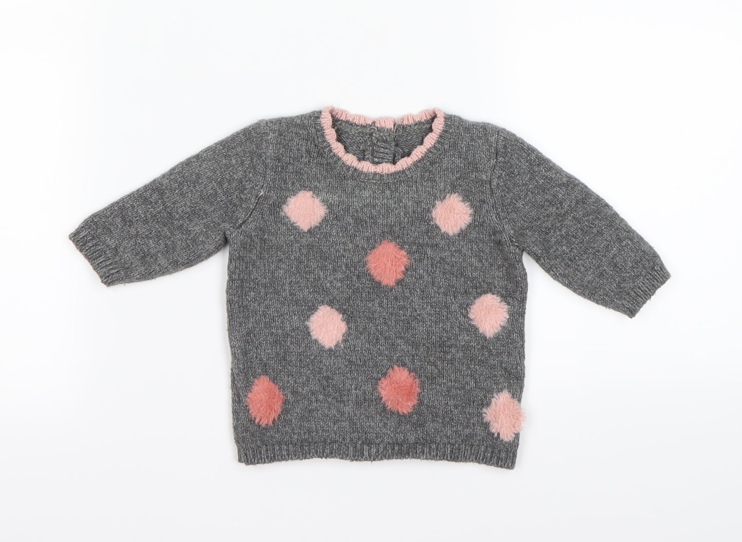 Preworn  Grey   Pullover Jumper One Size