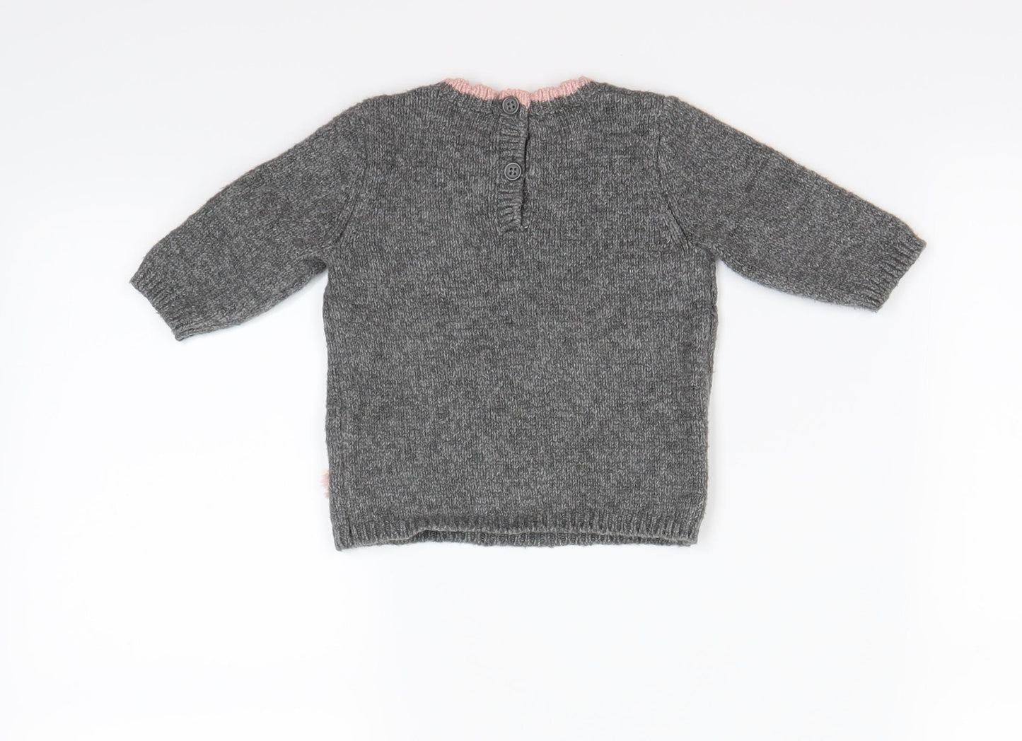 Preworn  Grey   Pullover Jumper One Size