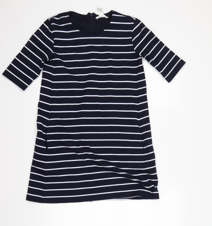 Basic Womens Blue Striped  Bodycon  Size XS