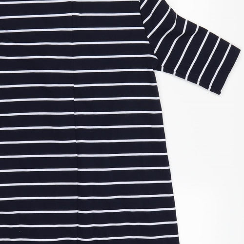 Basic Womens Blue Striped  Bodycon  Size XS