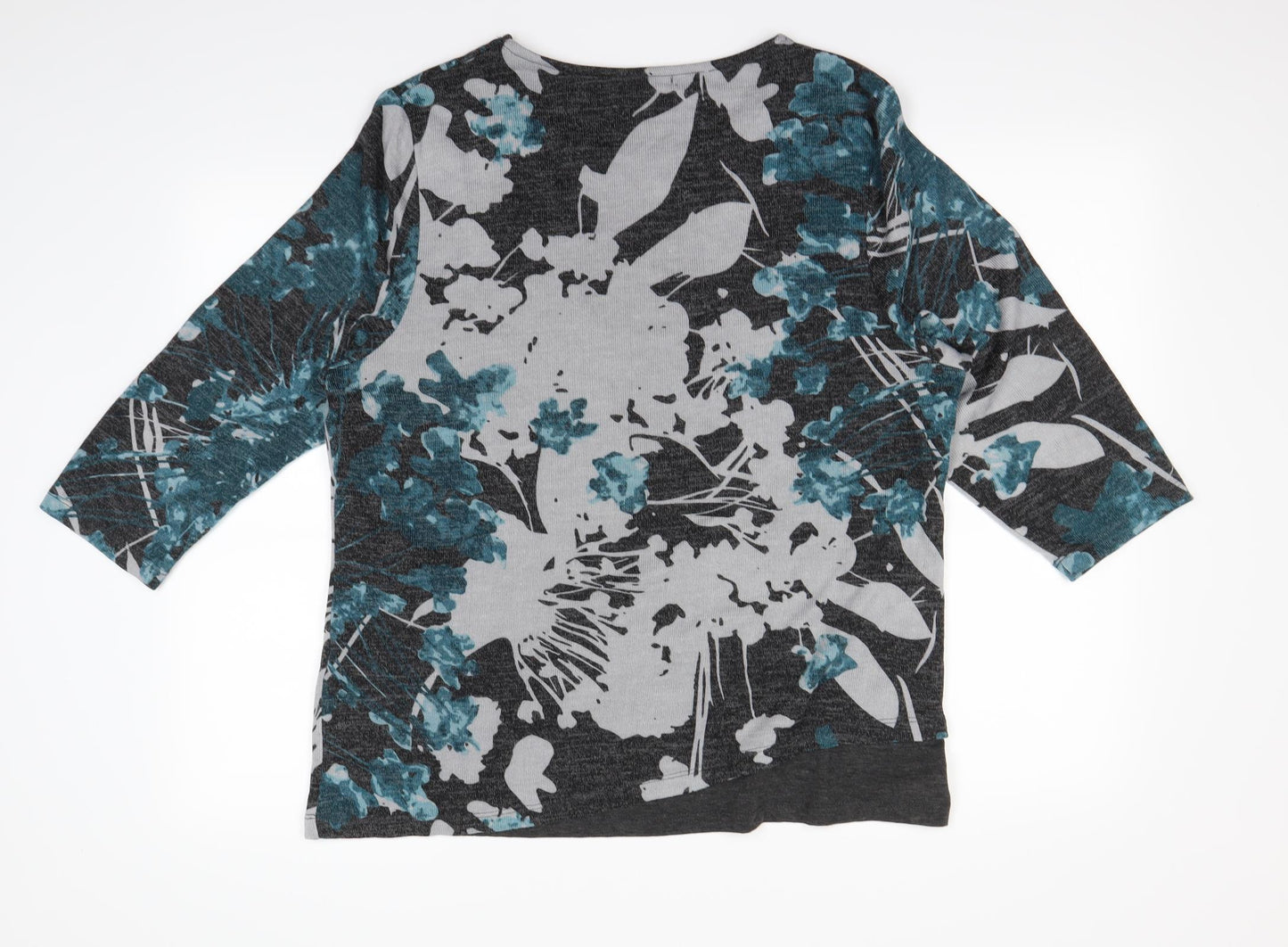Viza Viz Womens Multicoloured Floral  Pullover Jumper Size L