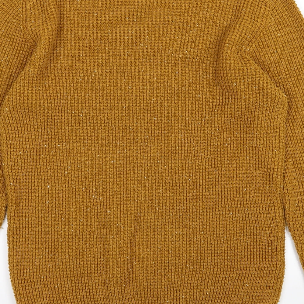 Cedar Wood State Mens Brown  Knit Pullover Jumper Size S