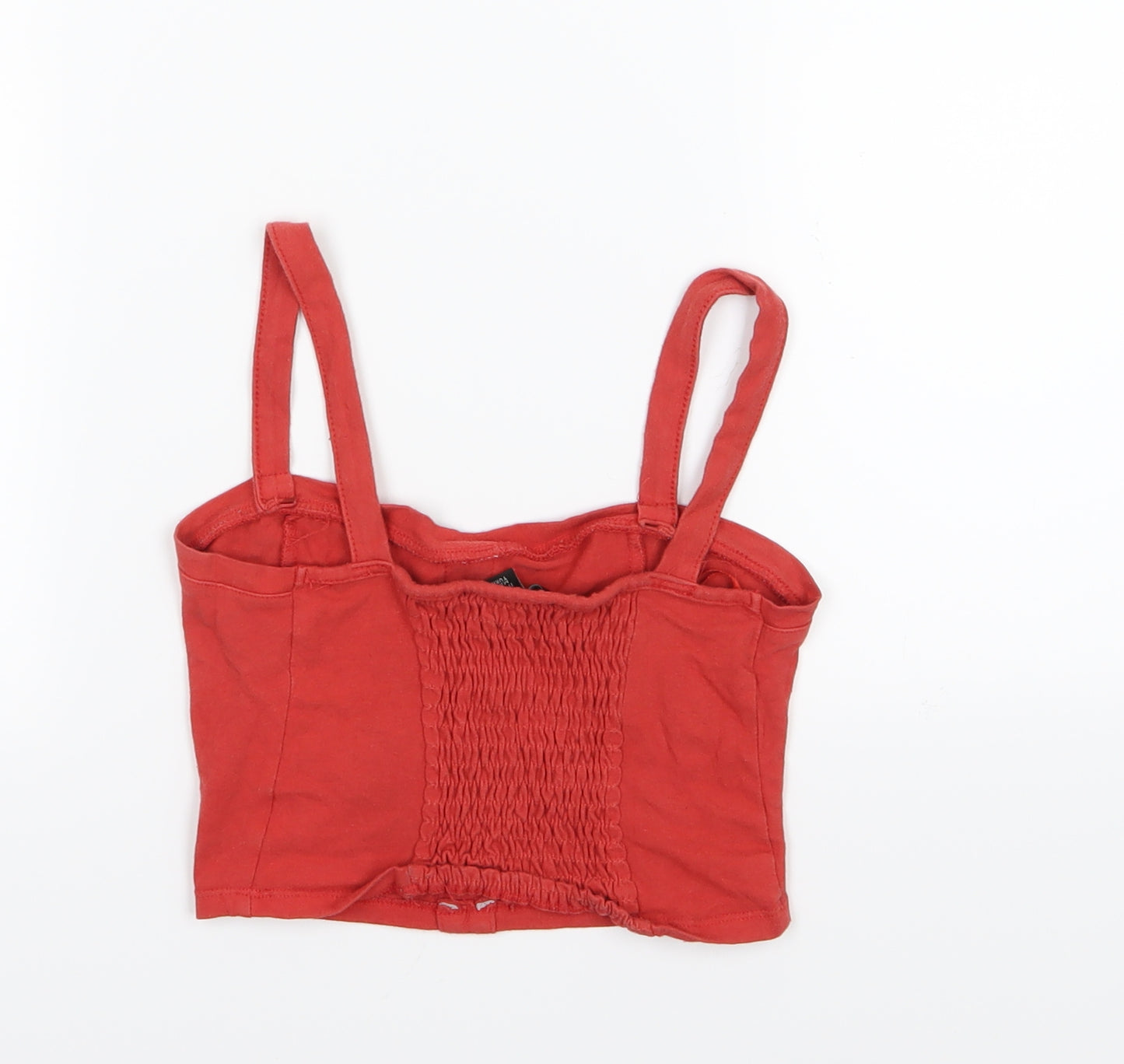 Primark Womens Red  Jersey Basic T-Shirt Size 6