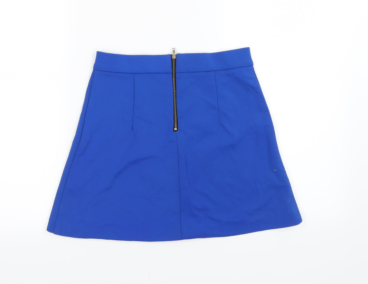 Topshop Womens Blue   A-Line Skirt Size 8