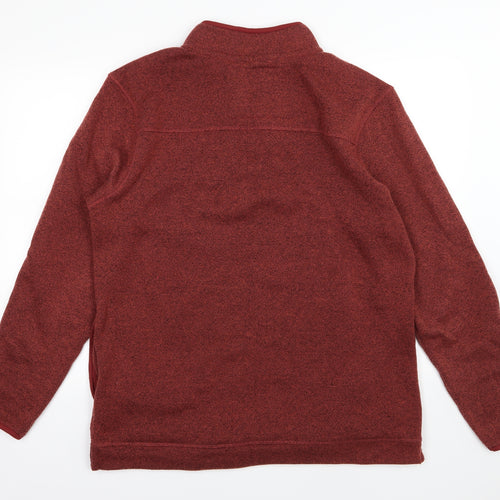 Weird Fish Mens Red  Jersey Pullover Sweatshirt Size L