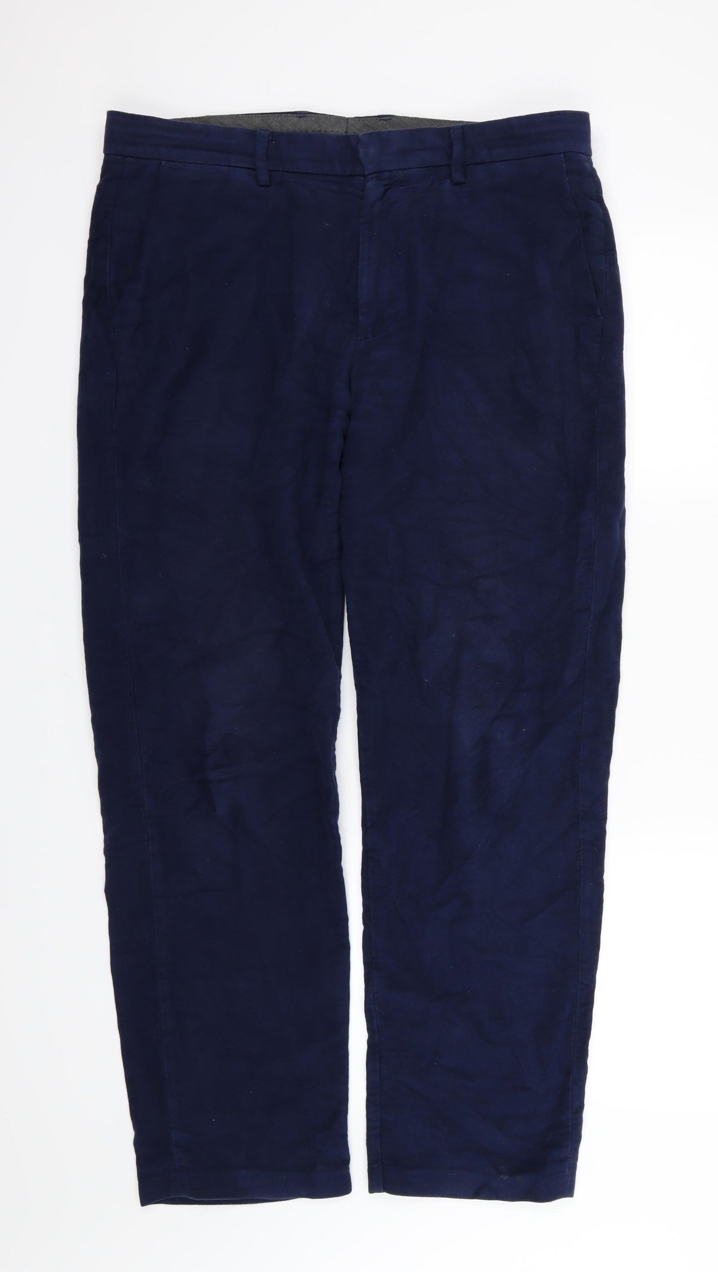 Marks and Spencer Mens Blue   Trousers  Size 36 L31 in