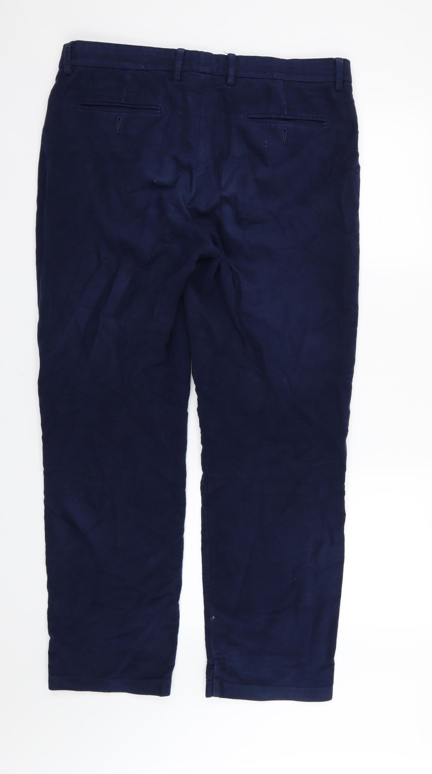 Marks and Spencer Mens Blue   Trousers  Size 36 L31 in