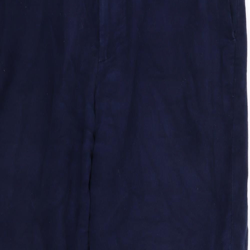 Marks and Spencer Mens Blue   Trousers  Size 36 L31 in
