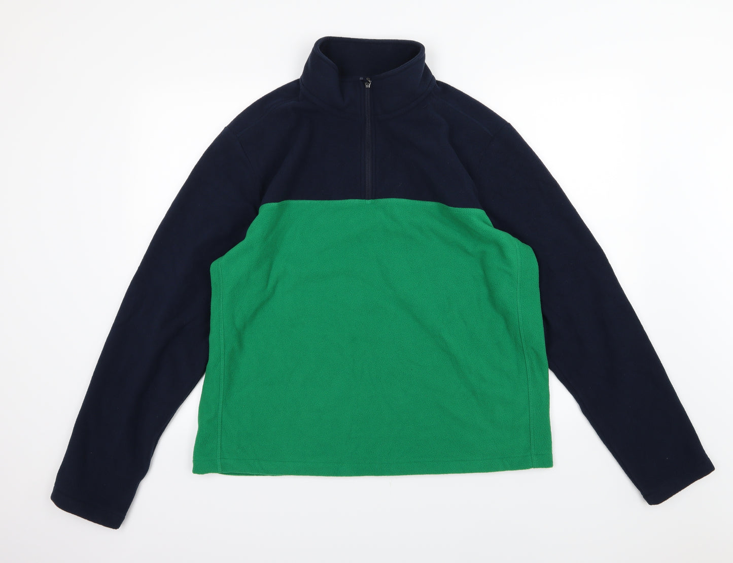 Land's End Mens Blue  Jersey Jacket  Size L