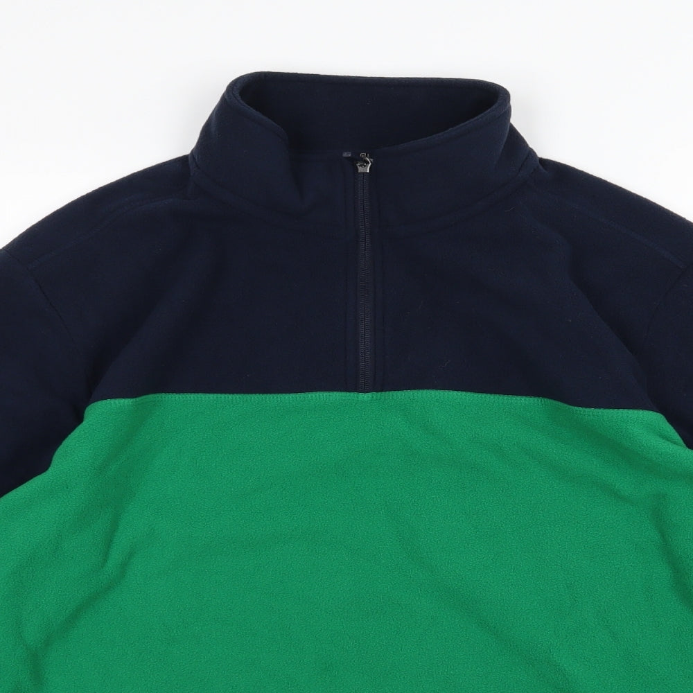 Land's End Mens Blue  Jersey Jacket  Size L