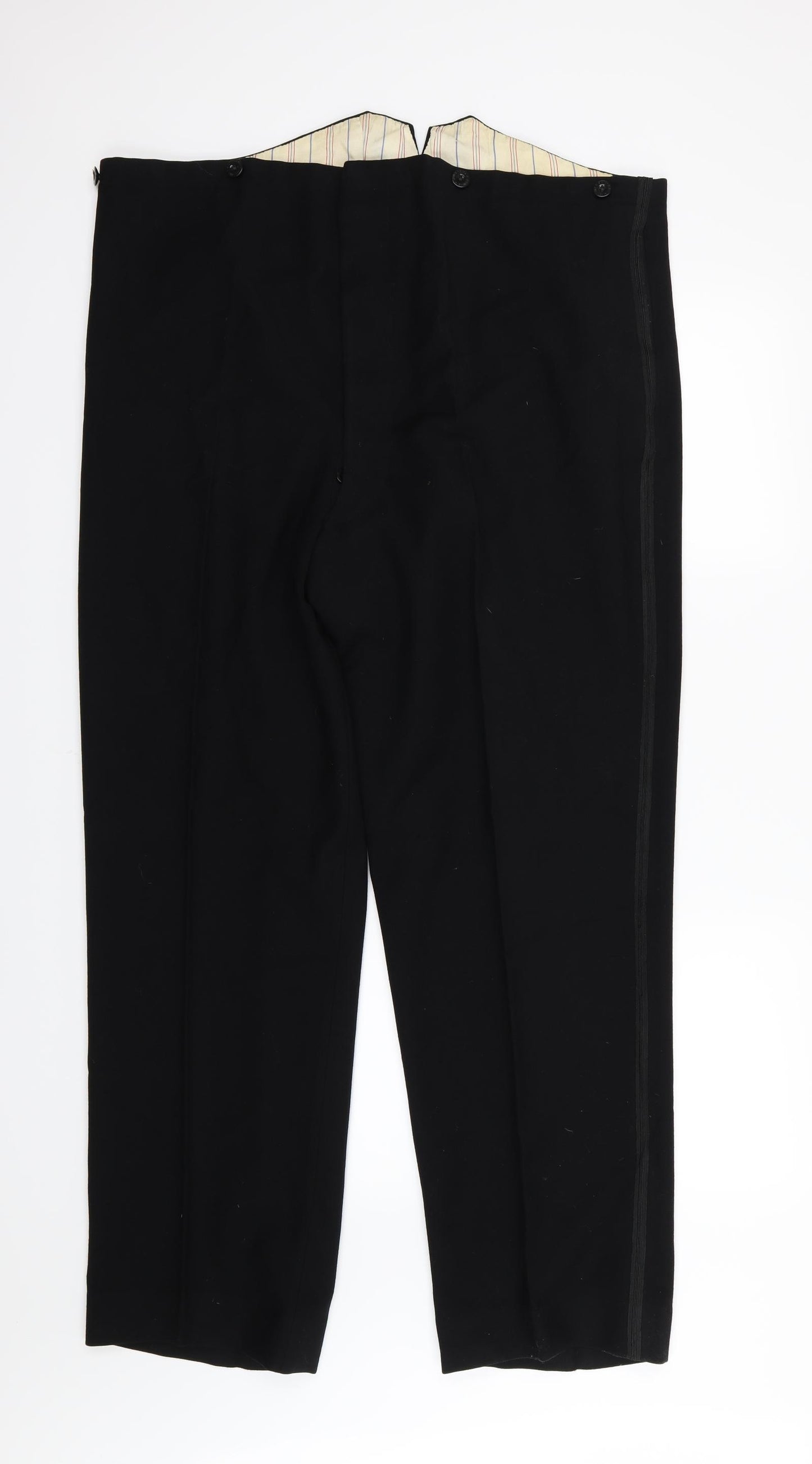 Preworn Mens Black   Trousers  Size 42 L31 in