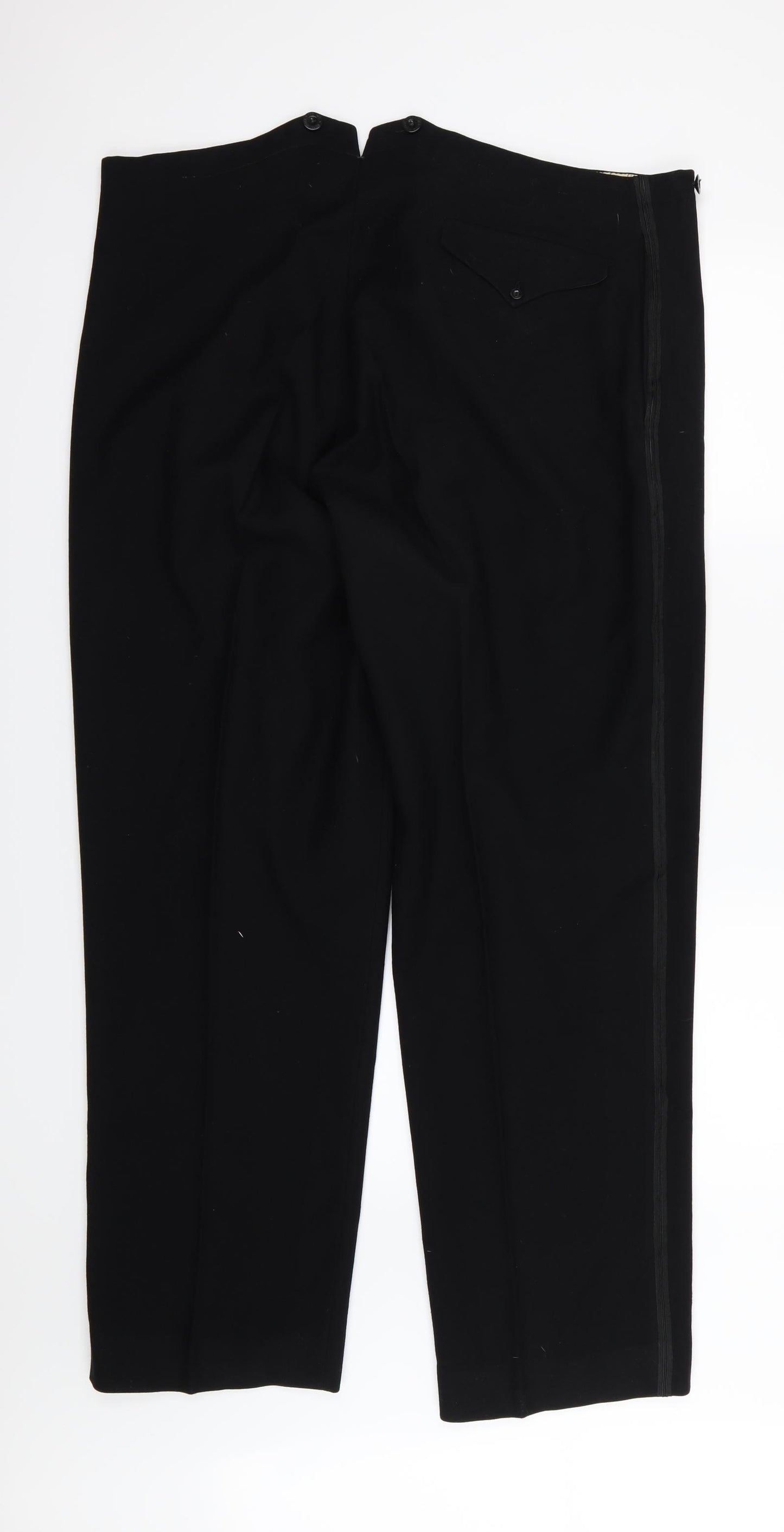 Preworn Mens Black   Trousers  Size 42 L31 in